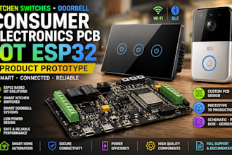 kitchen switches doorbell consumer electronics pcb iot esp32 product prototype