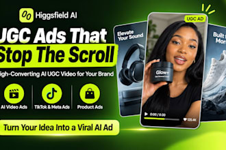 create higgsfield ai ugc video ads for tiktok and meta