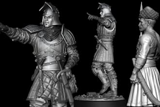 sculpt 3d miniature 3d character figurine tabletop miniature 3d figurine stl