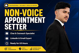 be your non voice appointment setter and expert