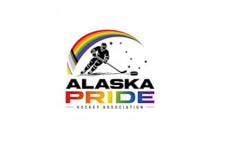 design alaska pride hockey logo