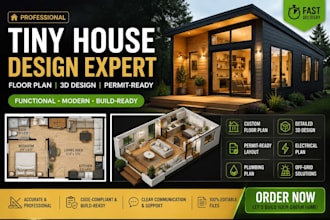 design a tiny house floor plan 3d house design and permit layout