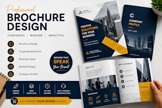 do brochure design corporate booklet company profile business brochure