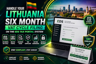 handle your lithuania six month vat cycle filing on the eds tax portal system