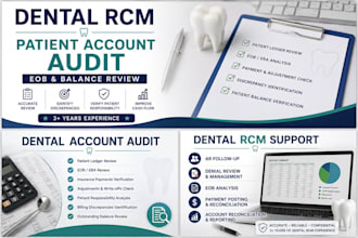 udit dental patient accounts and review eobs