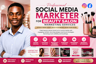 be your professional social media marketer for beauty salon marketing services