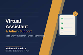 be your virtual assistant for admin tasks