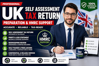 assist with UK self assessment tax return preparation and hmrc support
