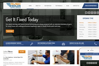 build wix appliance repair website home repair service booking maintenance site