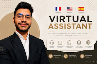 be your trilingual administrative virtual assistant