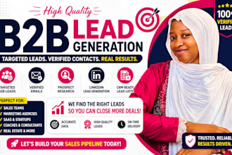 generate targeted b2b leads and build your sales pipeline