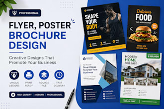 flyer, poster, brochure and marketing design