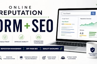 online reputation management ORM reputation marketing off page backlinks service