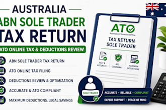 file australia abn sole trader tax return, ato online tax and deductions review