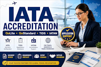 assist with iata golite gostandard tids and iatan accreditation
