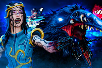 create a high CTR dead by daylight thumbnail for youtube
