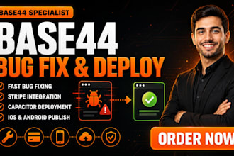 base44 expert base44 bug fix base44 deployment to capacitor stripe integration
