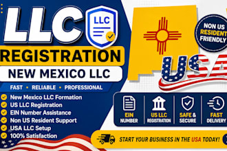 register USA llc in new mexico with ein number for non US residents
