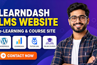 build elearning website, learndash website, lms website, tutor lms, learnpress