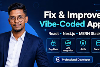 fix and improve vibe coded react nextjs apps