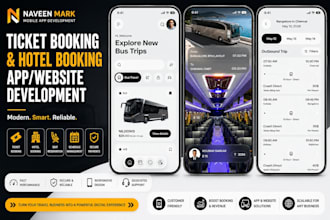 develop ticket booking app, hotel booking app, ticket website