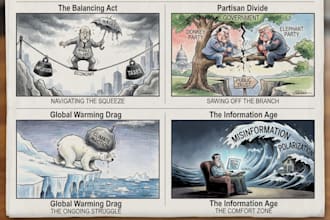 create political and editorial cartoons