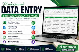do accurate data entry, web reseach and lead generation