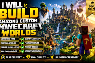 build custom minecraft maps, adventure worlds and server environments