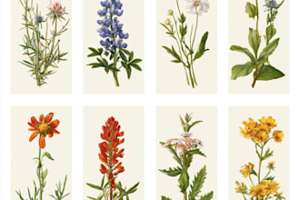 paint watercolour botanical illustrations