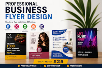 design a professional business flyer for your company