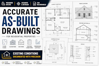 create accurate as built drawings for residential properties