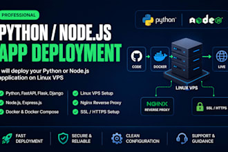 deploy your python or node js application on a vps