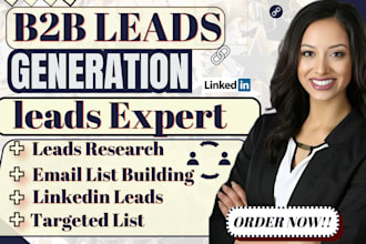 do b2b leads generation targeted email prospect list building linkedin leads