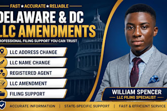 amend delaware florida georgia and dc llc address, name or registered agent