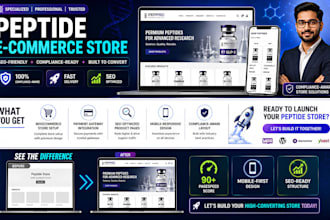 build an fda compliant peptide ecommerce store with SEO
