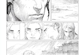 draw manga comic page action manga anime manga character