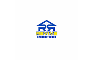 create bold modern revive roofing logo
