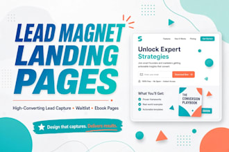 design a beautiful landing page with form for lead capture