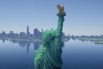 recreate real life cities and locations in minecraft