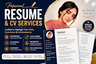 write, edit, update, format and design your professional resume or CV
