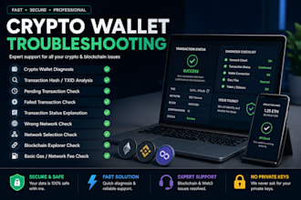 troubleshoot crypto wallet, blockchain, web3 issues