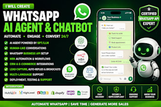create a whatsapp ai agent, and whatsapp automation