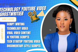 do technology script writing with deep research for tech youtube channel