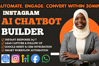 build ai chatbot, ai agent, chatbot dev, in 1hr manychat automation for lead gen