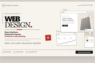 design a modern responsive website UI with an interactive prototype