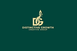 design distinctive growth creative group logo