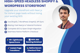 headless shopify store in nextjs with custom design
