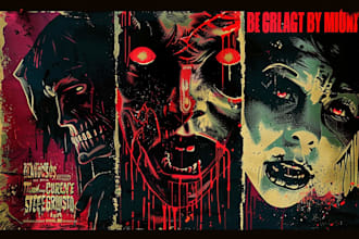 do 70s 80s horror vintage movie poster halloween poster