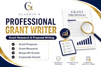 research nonprofit grants and write compelling grant proposals
