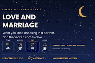 do a chinese astrology love and marriage reading from your birth chart
